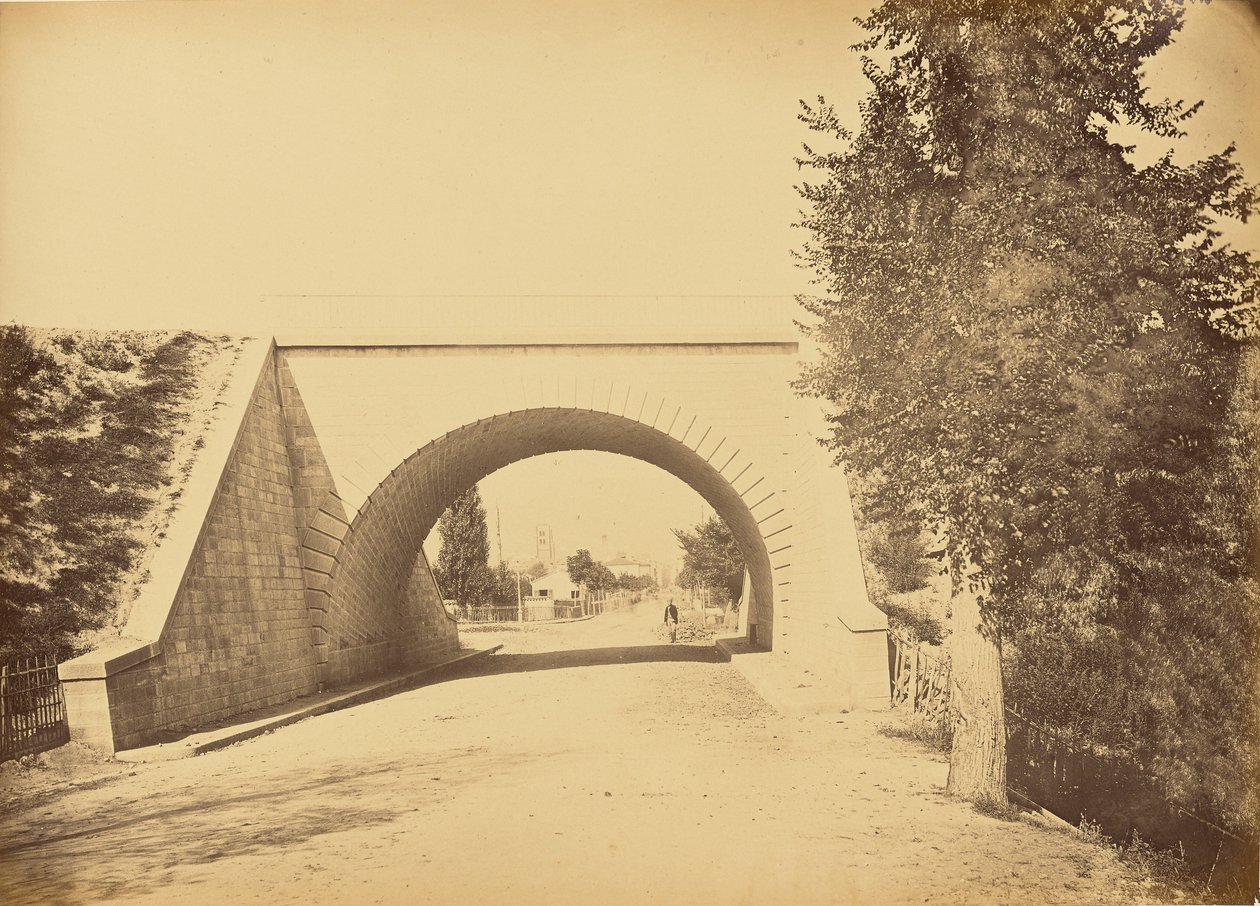 Viadotto sulla Route de Lyon à Montbrison a Montbrison da Auguste Hippolyte Collard