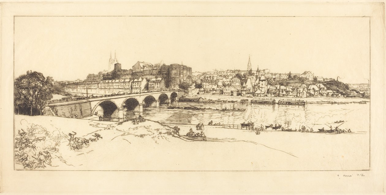 Angers - Vista panoramica da Auguste Lepere