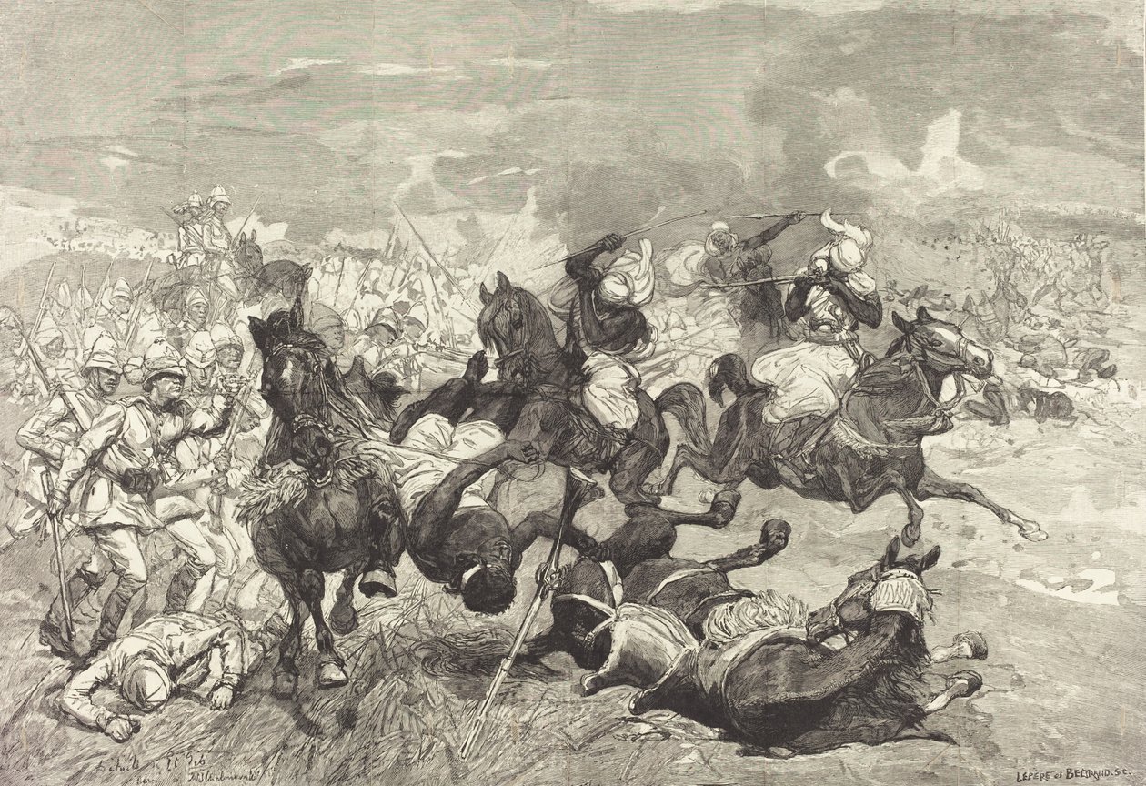 In Sudan: Battaglia di El-Teb, 1883 da Auguste Lepere