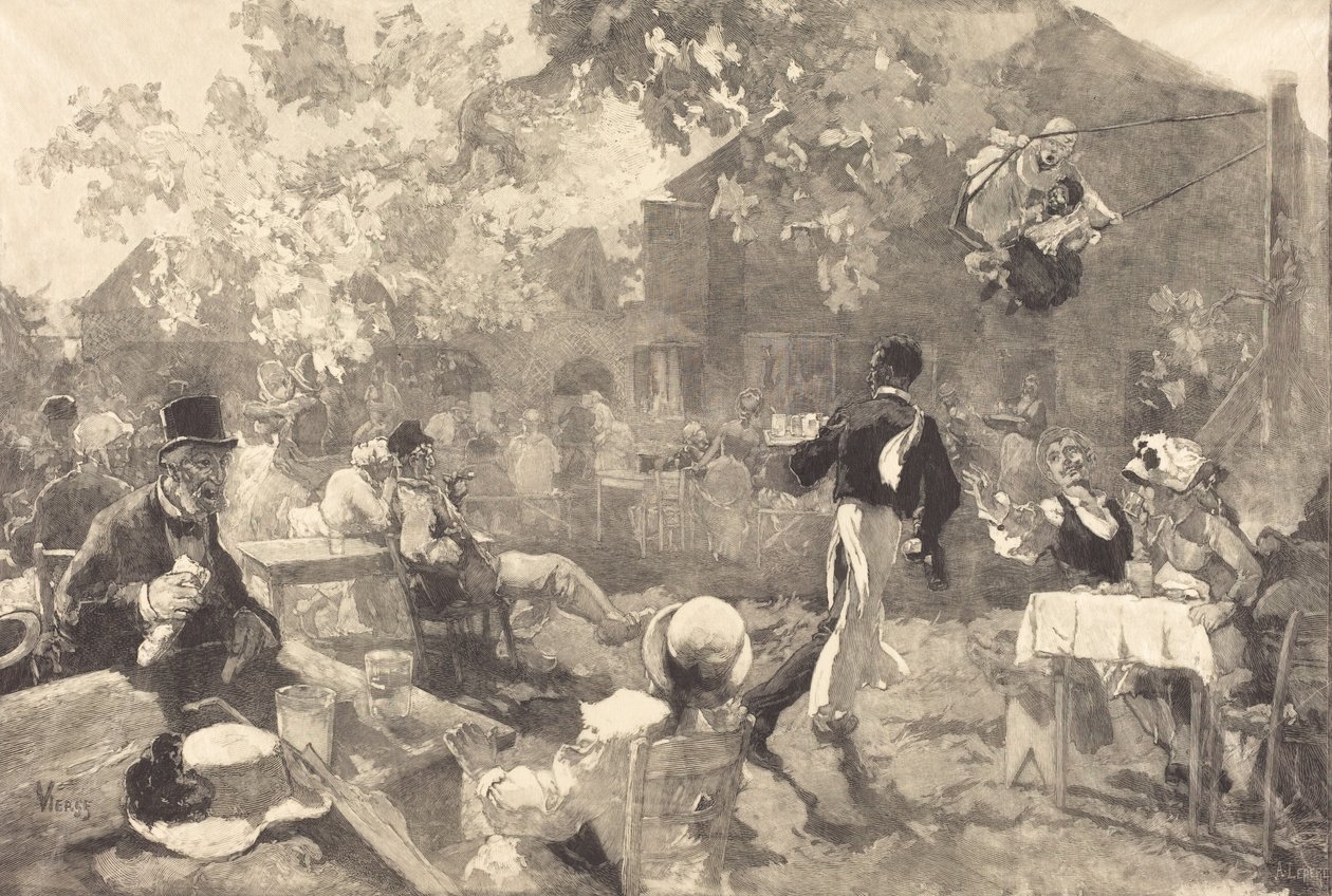Au coq des bruyeres, 1888 da Auguste Lepere