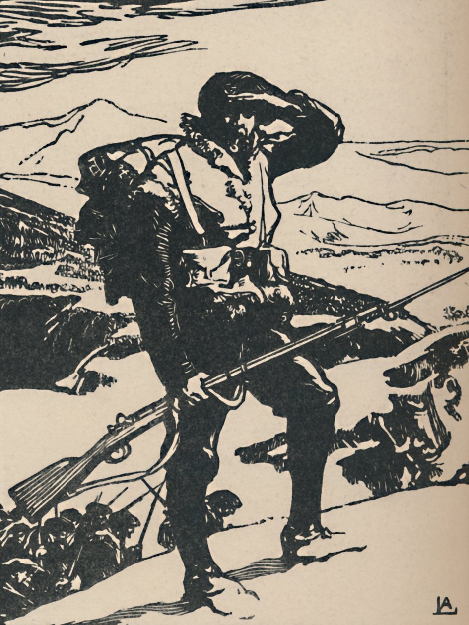 Chasseur Alpin guardando la pianura del Reno da Auguste Louis Lepère