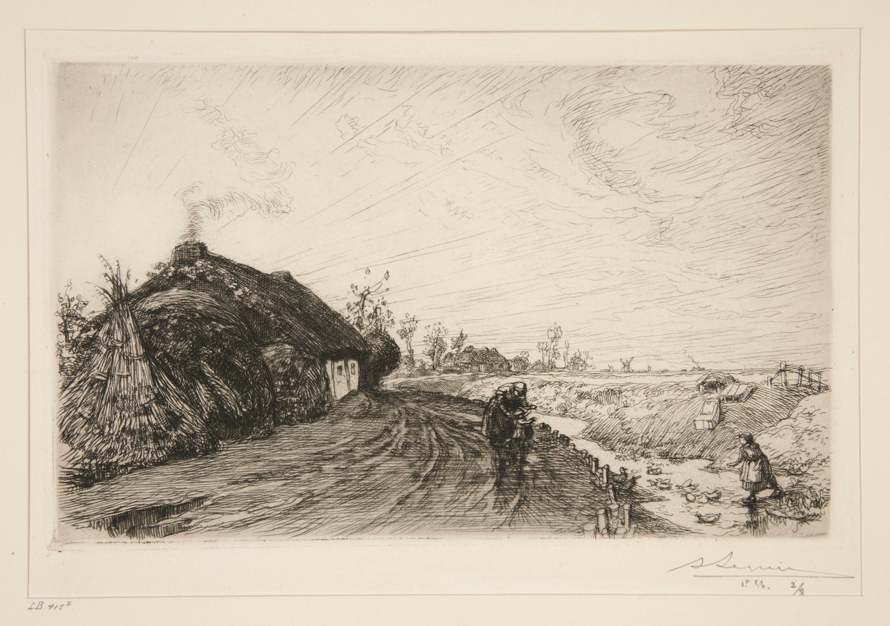 Sentiero lungo la palude della Vandea (Saint-Jean-de-Monts) da Auguste Lepere