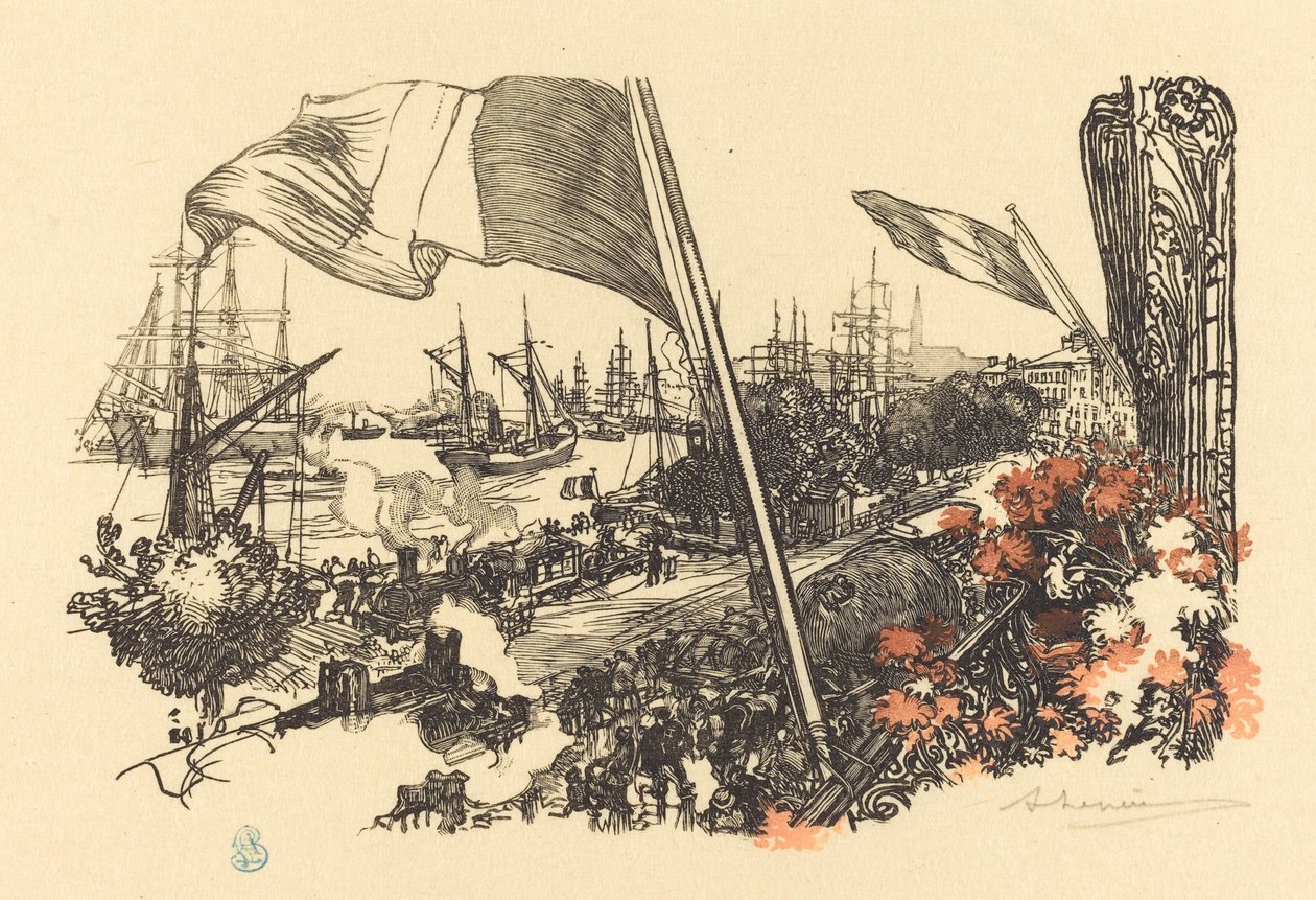 Pagina di dedica, pubblicata 1900 da Auguste Lepere