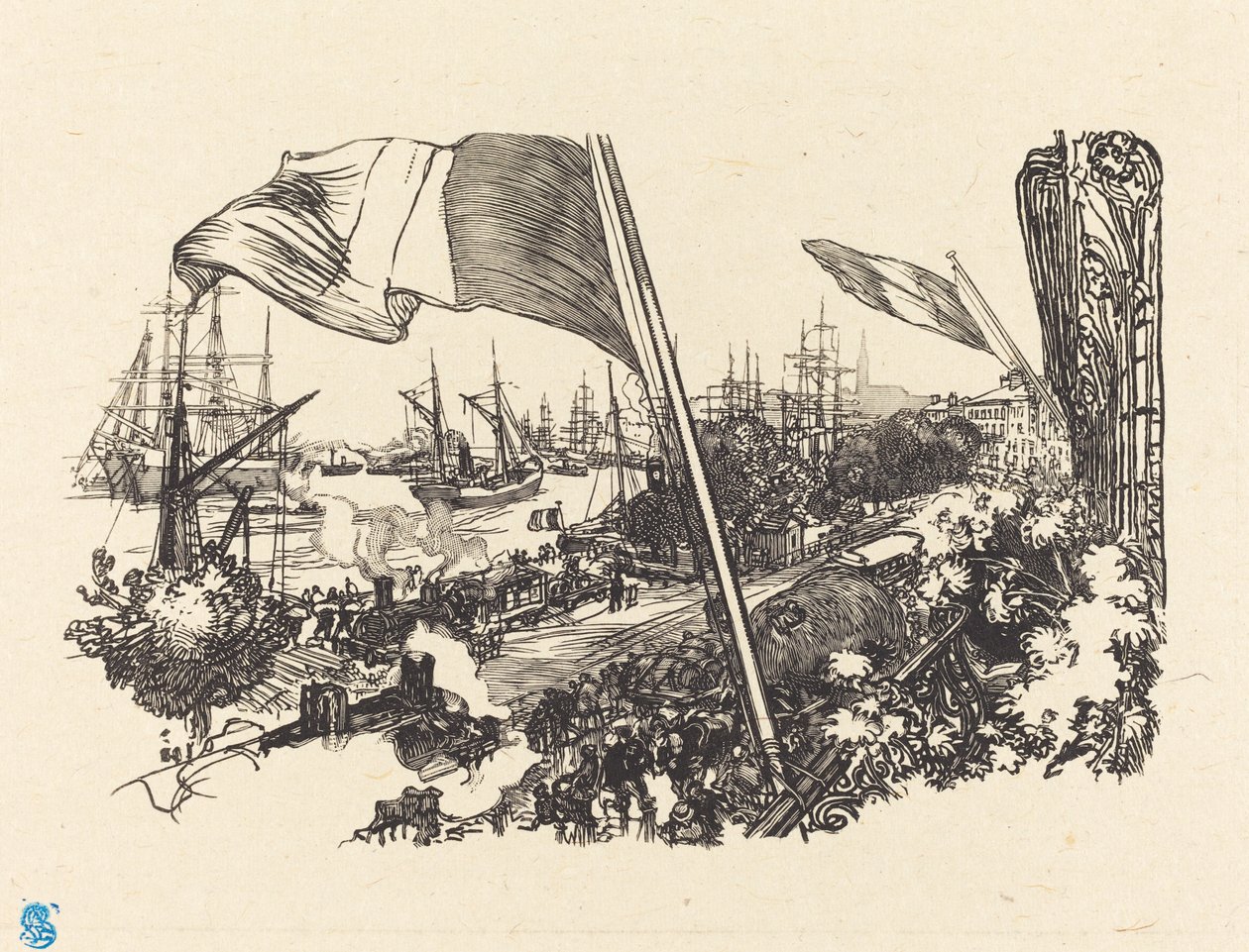 Pagina di dedica da Auguste Lepere