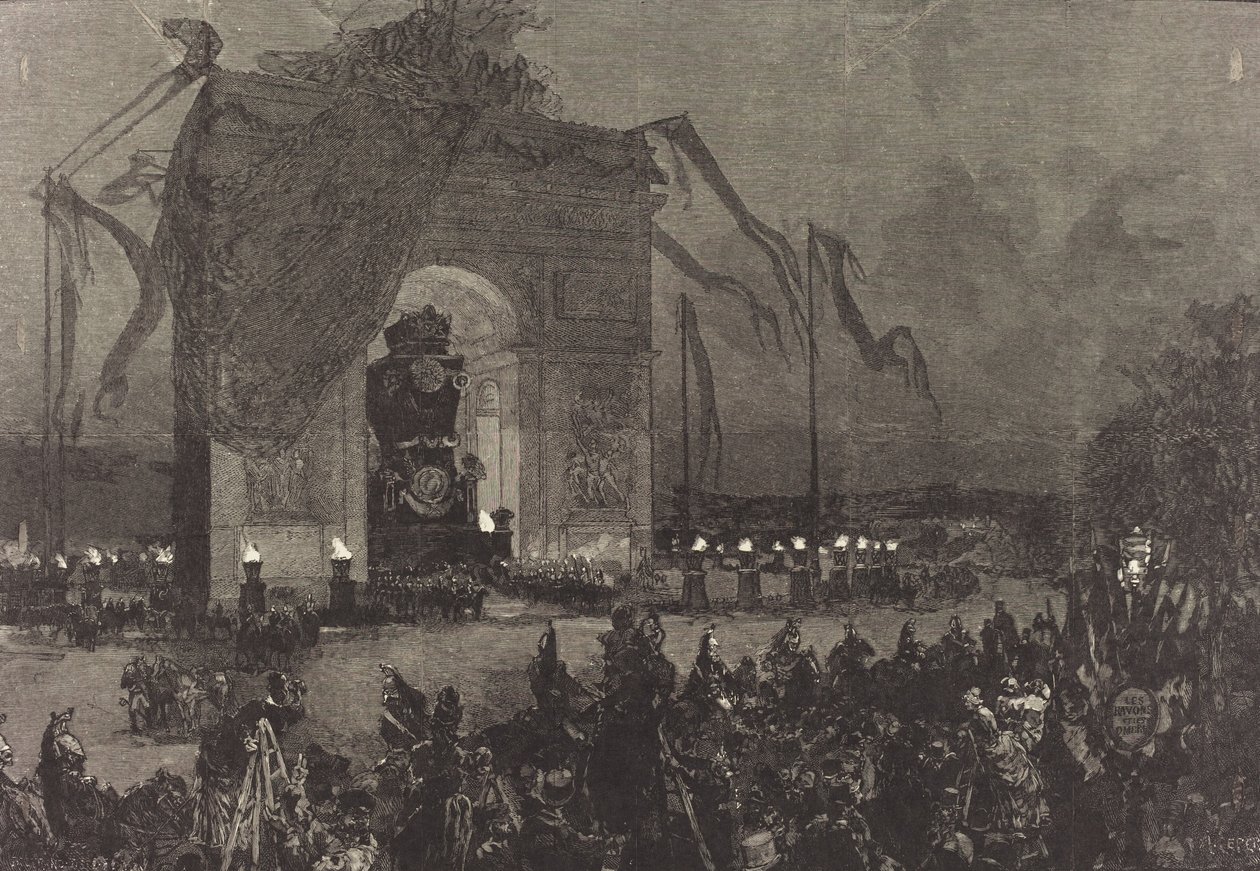 Funerali di Victor Hugo. La veglia da Auguste Lepere