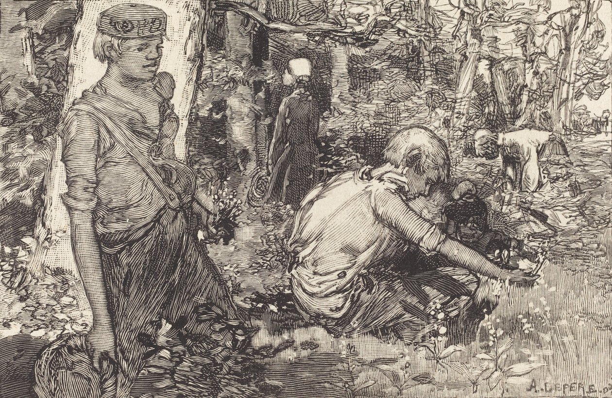 Raccolta del mughetto da Auguste Lepere