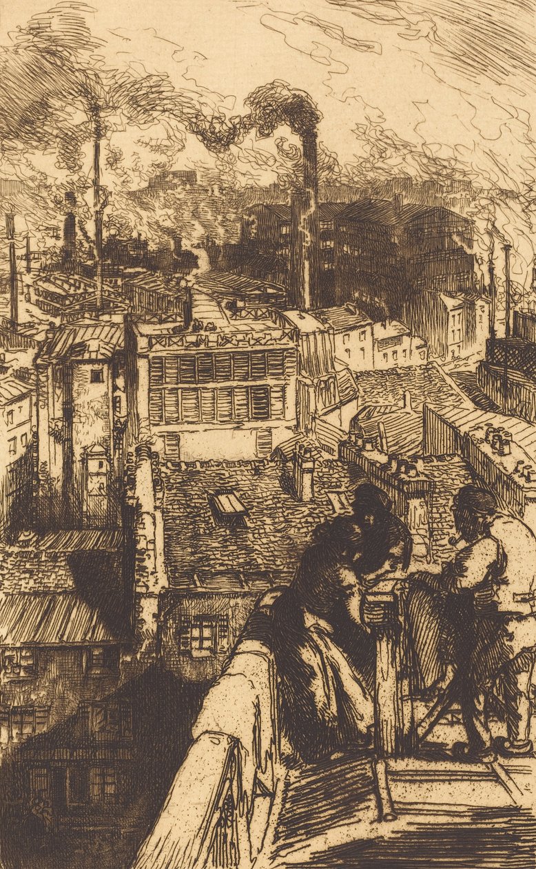 Quartiere dei Gobelins, 1893 da Auguste Lepere
