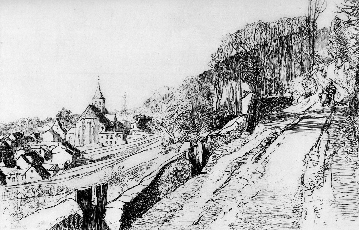 La Chiesa di St Prix da Auguste Louis Lepère