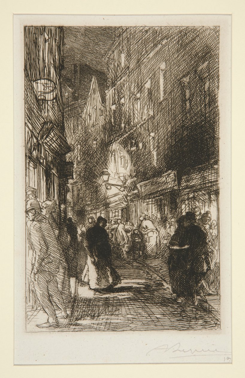 La rue Galande da Auguste Lepere