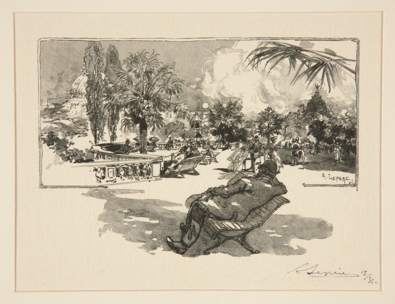 La terrazza delle Arti Liberali da Auguste Lepere