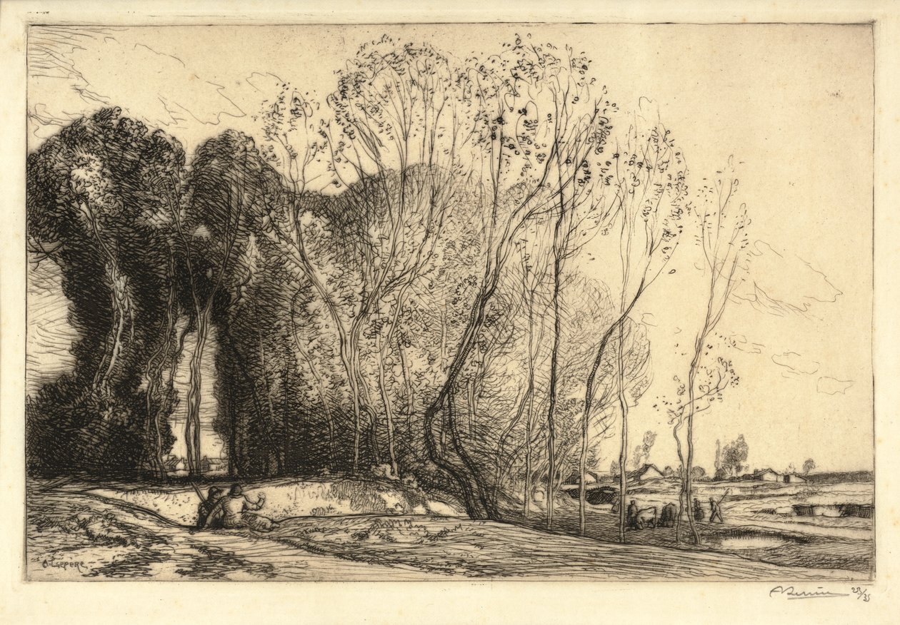 Paesaggio con Due Figure da Auguste Lepere