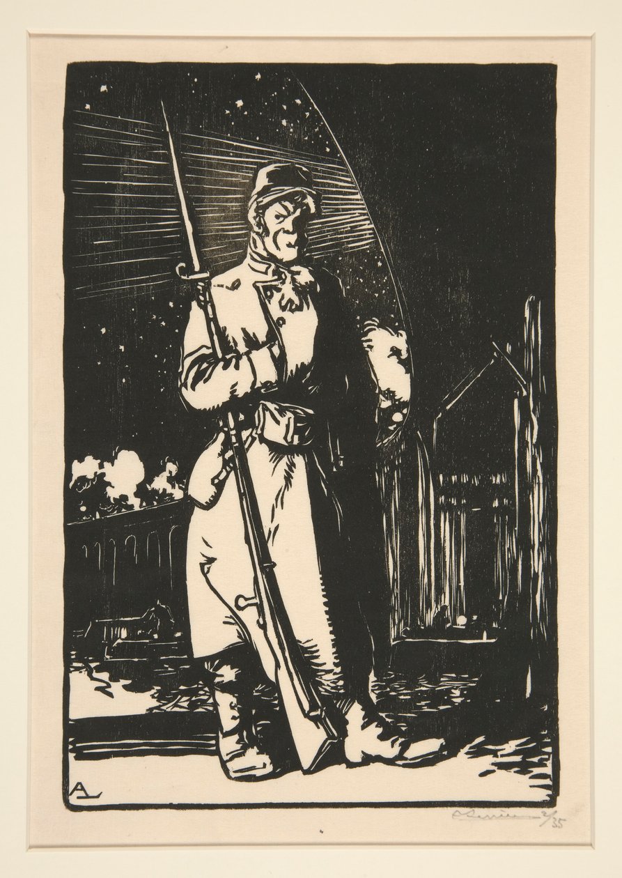 Le G. V. C. (Gardes des voies de communications), da La Guerre de 1914, prima serie, n. 9 da Auguste Lepere