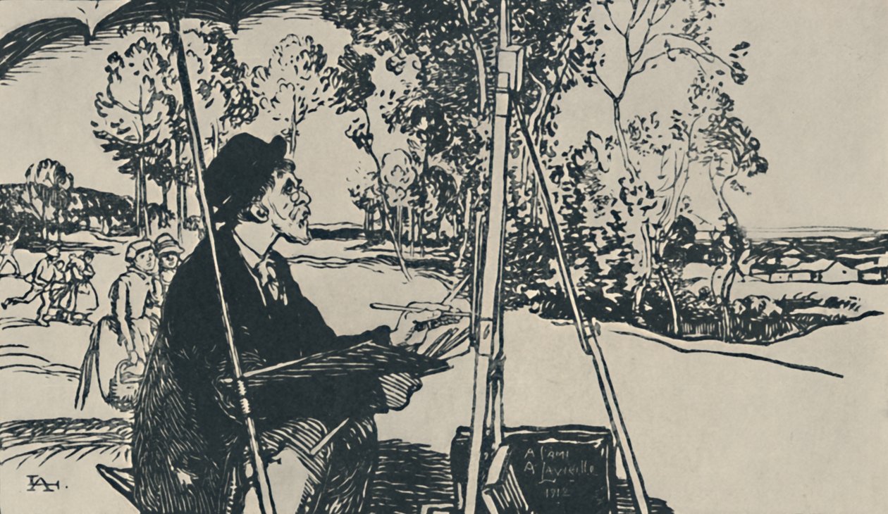 Il paesaggista, 1919 da Auguste Louis Lepère