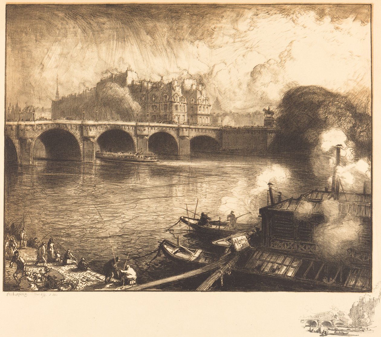 Le Pont Neuf da Auguste Lepere
