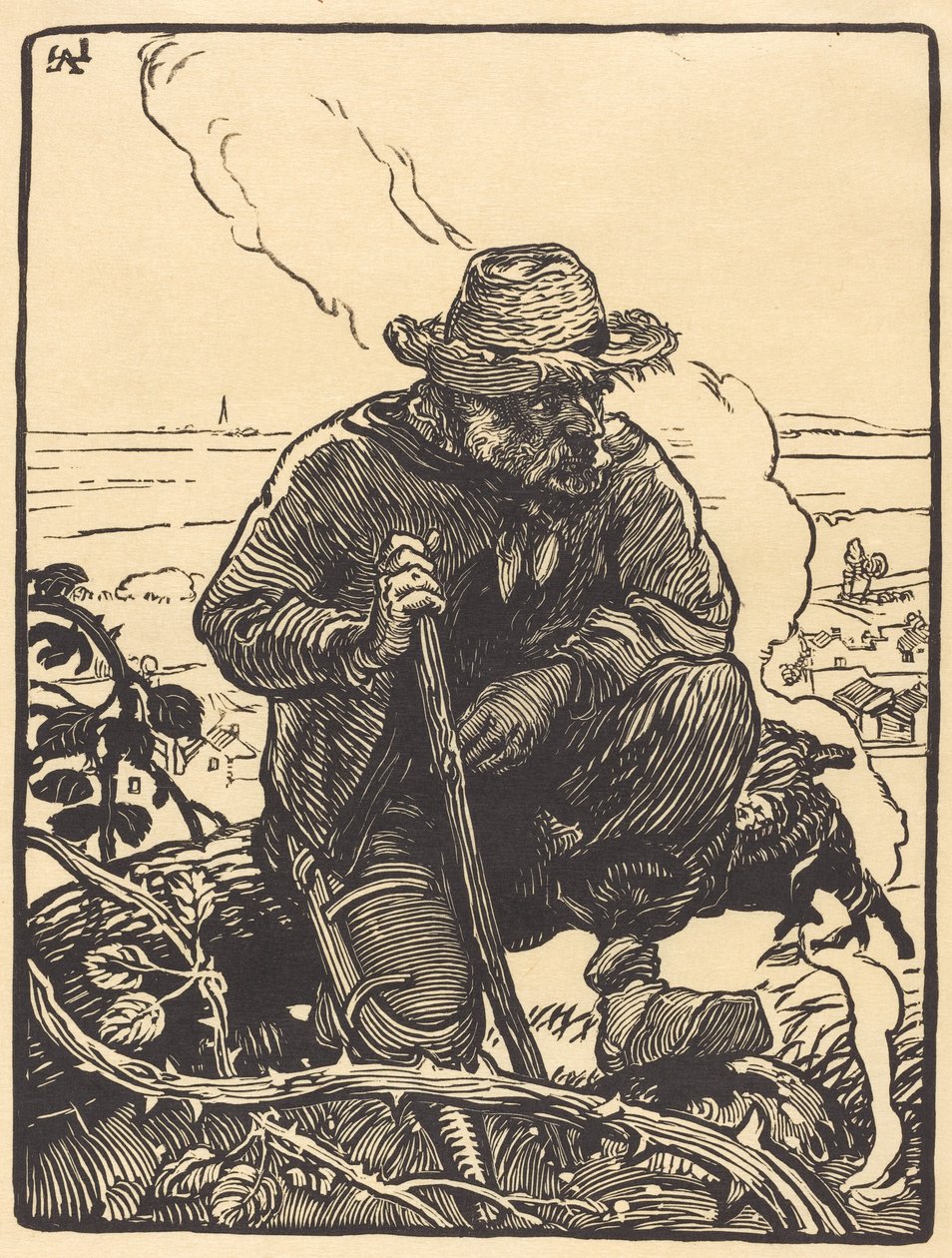 Il mendicante delle campagne da Auguste Lepere