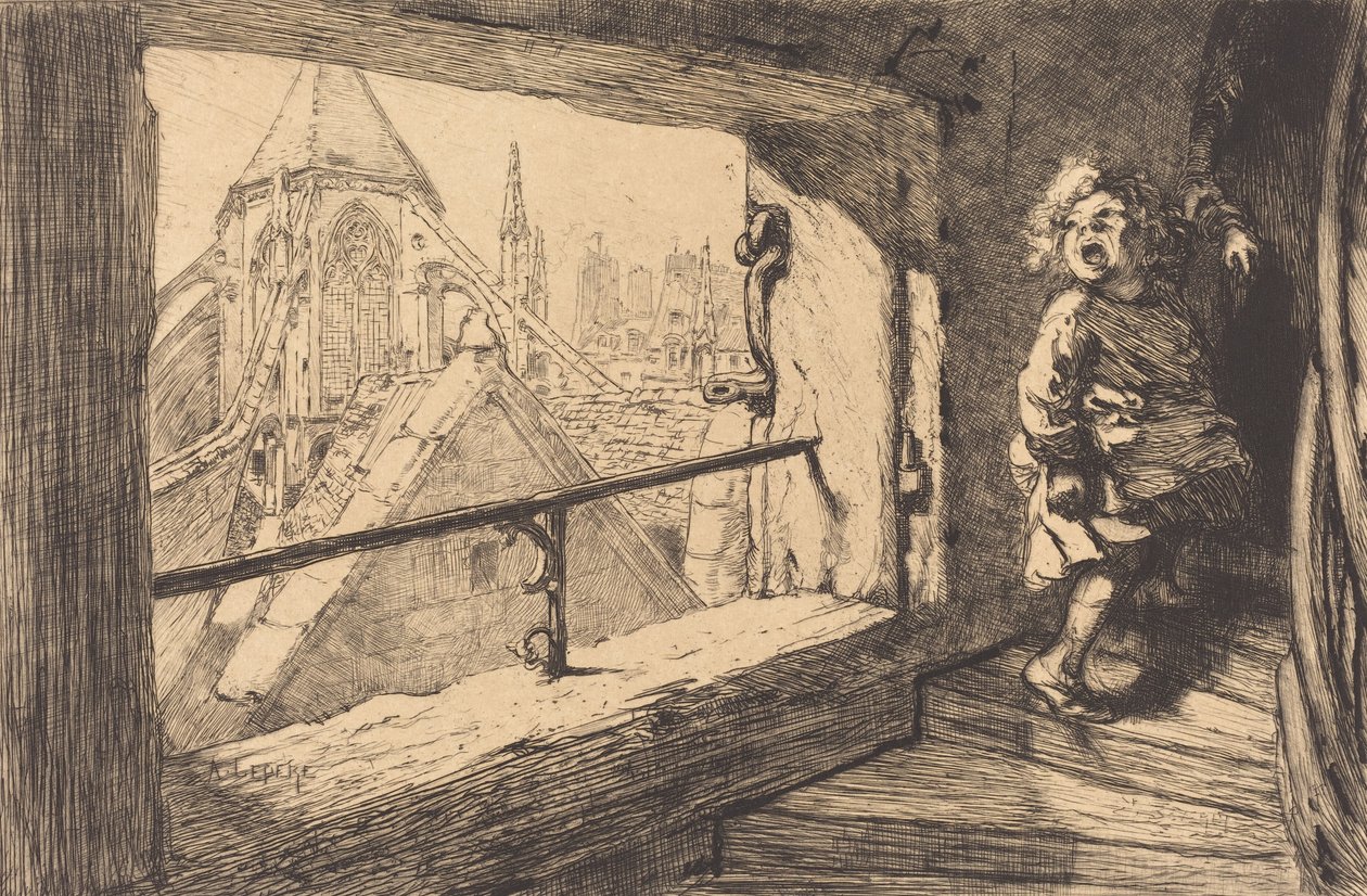 I tetti di Saint-Severin, 1889 da Auguste Lepere