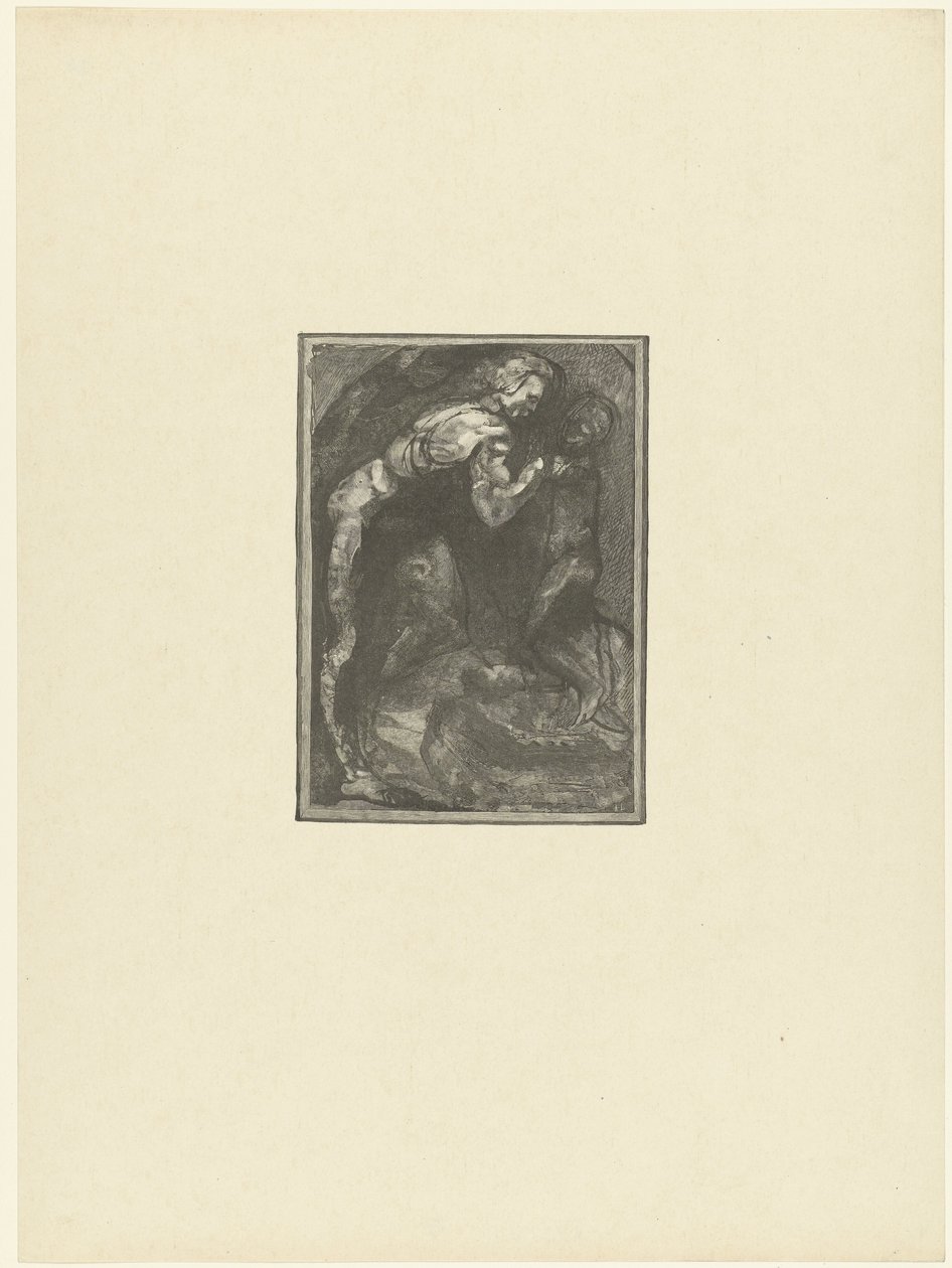Michelangelo scolpisce uno schiavo da Auguste Lepere