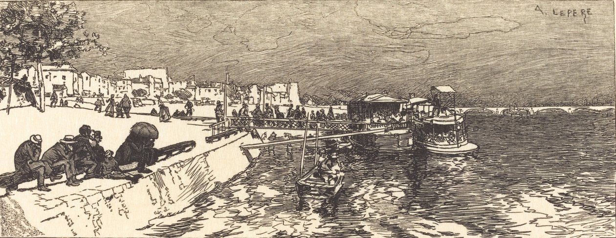Molo a Bercy Embarcadere a Bercy da Auguste Lepere