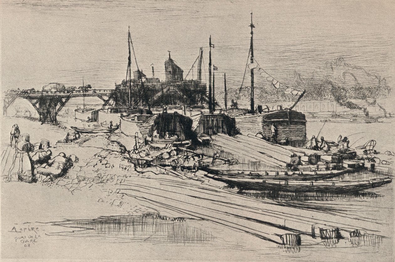 Discarica Pubblica, Quai de la Gare, 1915 da Auguste Louis Lepère