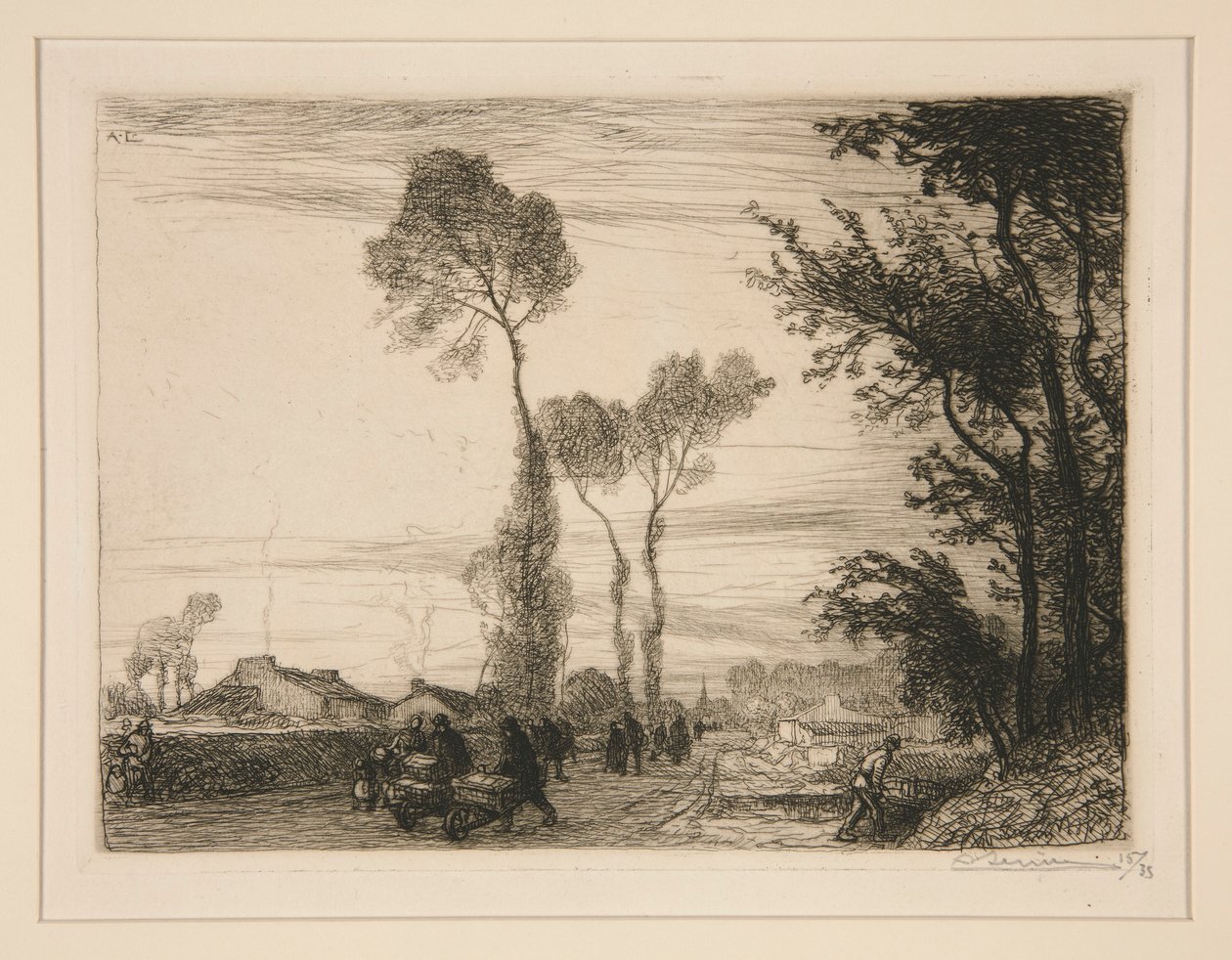 Ritorno dal mercato (Saint-Jean-de-Monts) da Auguste Lepere