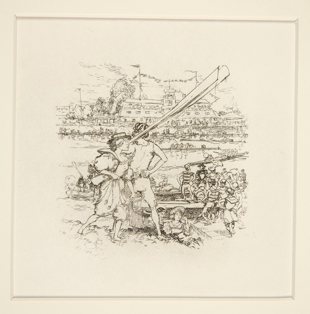 Festa sul fiume da Auguste Lepere