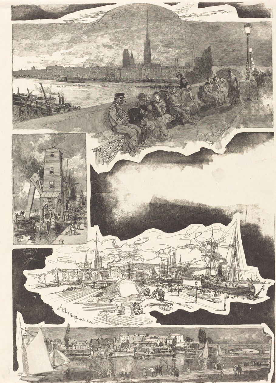 Rouen da Auguste Lepere