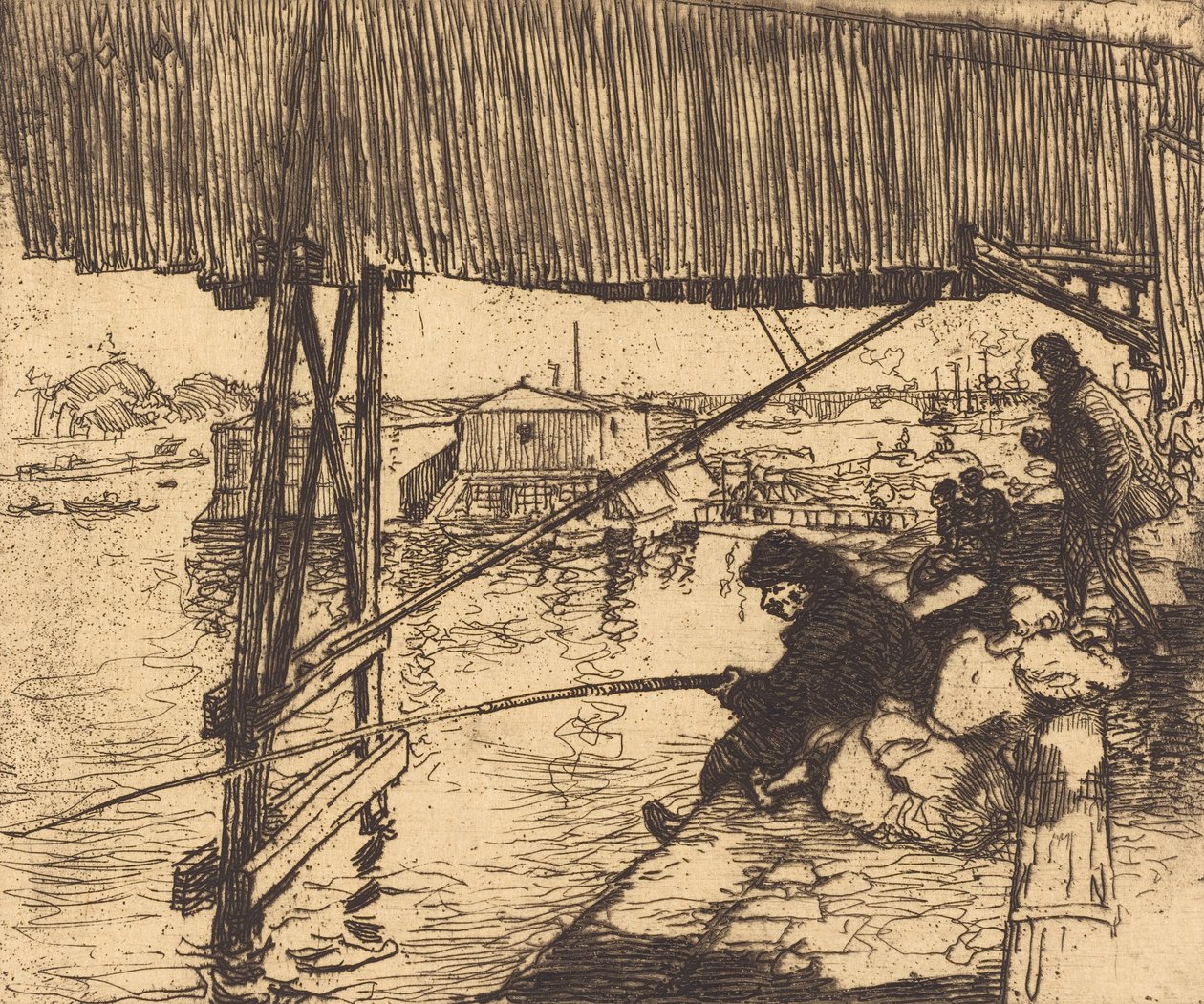 Sotto il ponte di Bercy, 1894 da Auguste Lepere