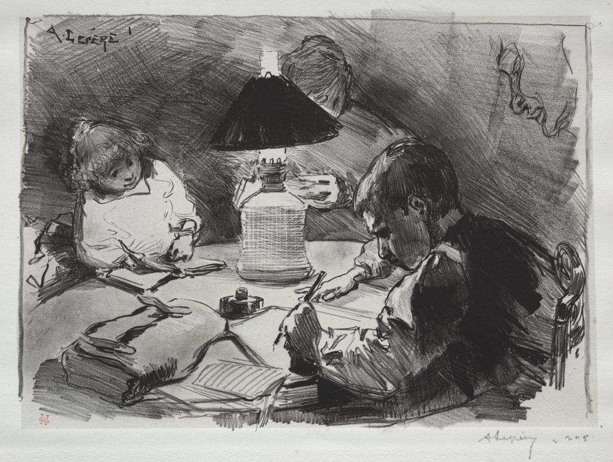 Intorno alla lampada da Auguste Louis Lepère