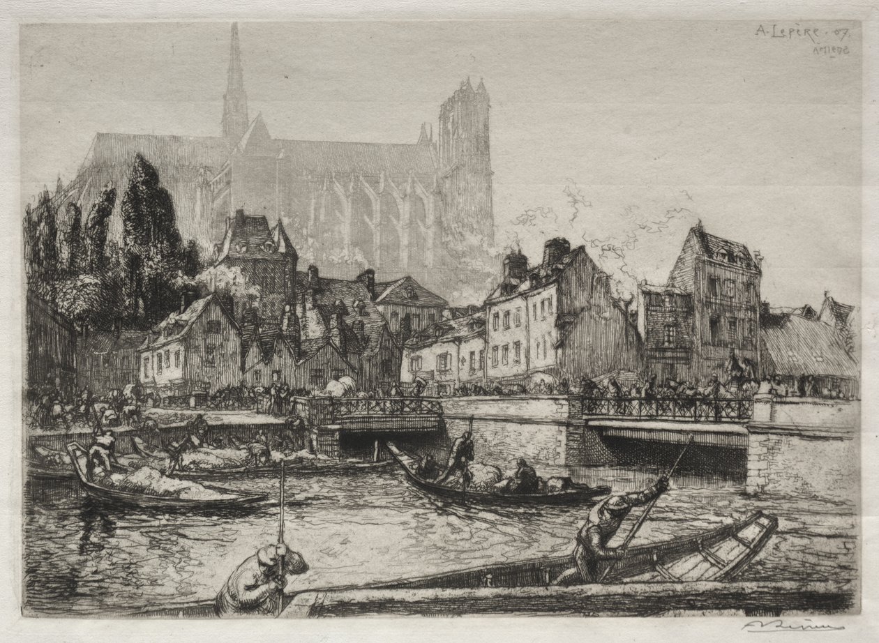 Arrivo delle Verdure-Amiens da Auguste Louis Lepère