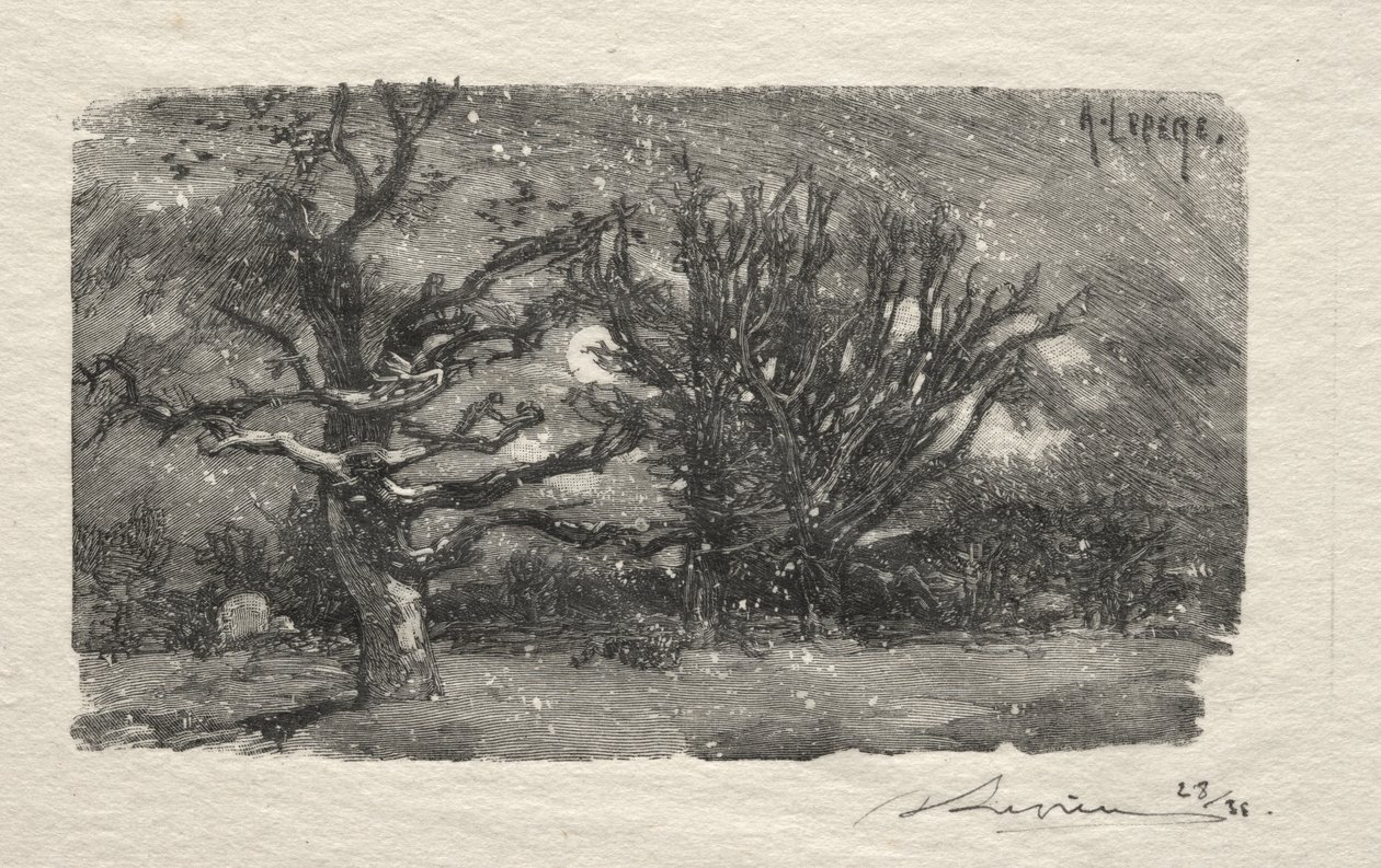 Nel dormitorio di Lantara da Auguste Louis Lepère