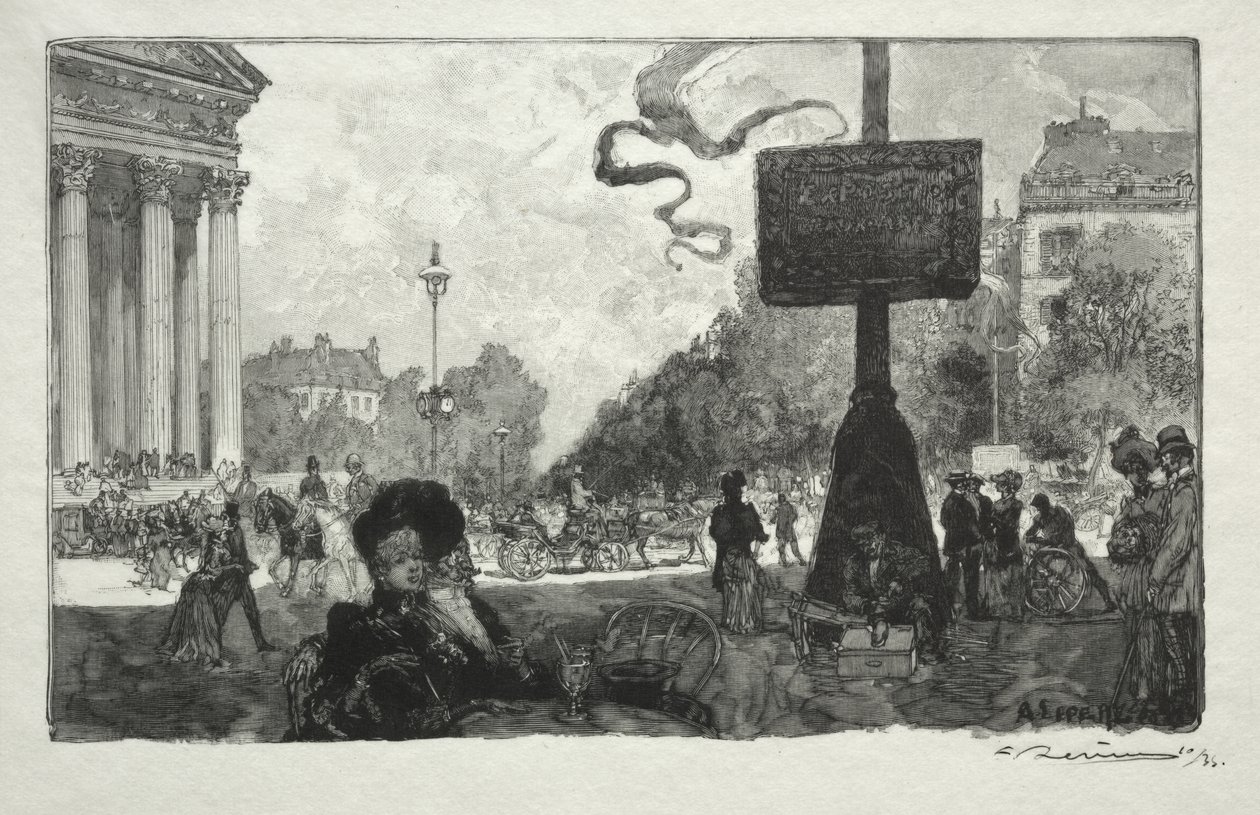 Angolo di Rue Royale da Auguste Louis Lepère