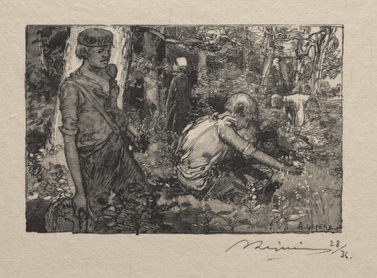 Raccolta del mughetto da Auguste Louis Lepère