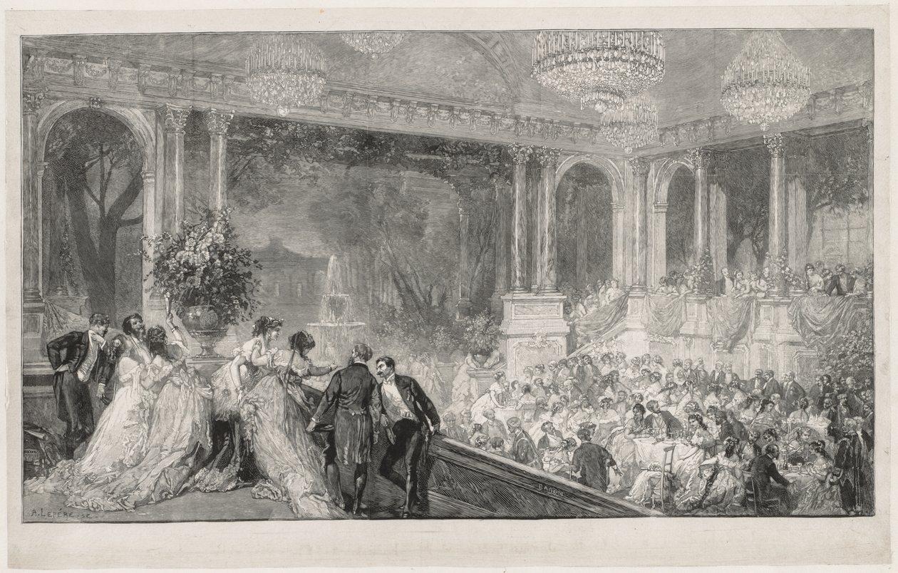 Festa alle Tuileries da Auguste Louis Lepère