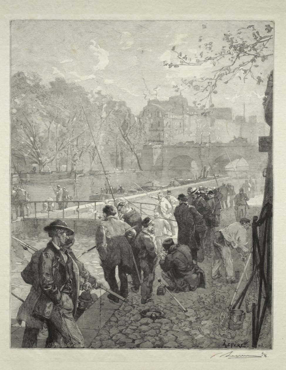 La chiusa della Monnaie da Auguste Louis Lepère