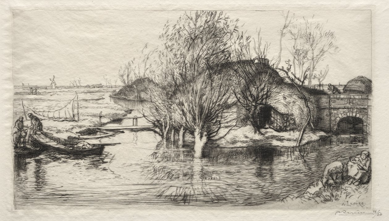 La casa allagata da Auguste Louis Lepère