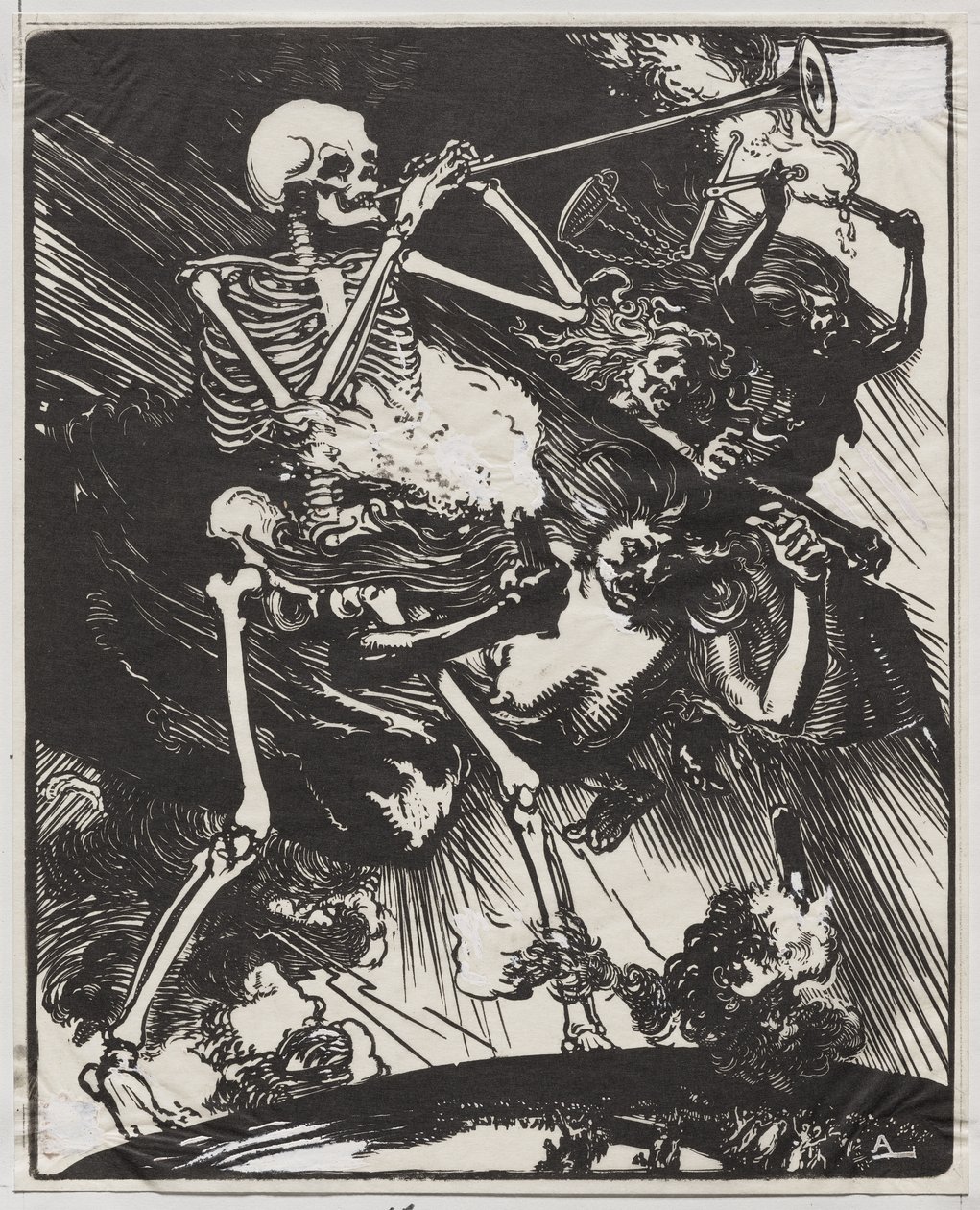 La morte e le passioni che si abbattono sulla terra da Auguste Louis Lepère
