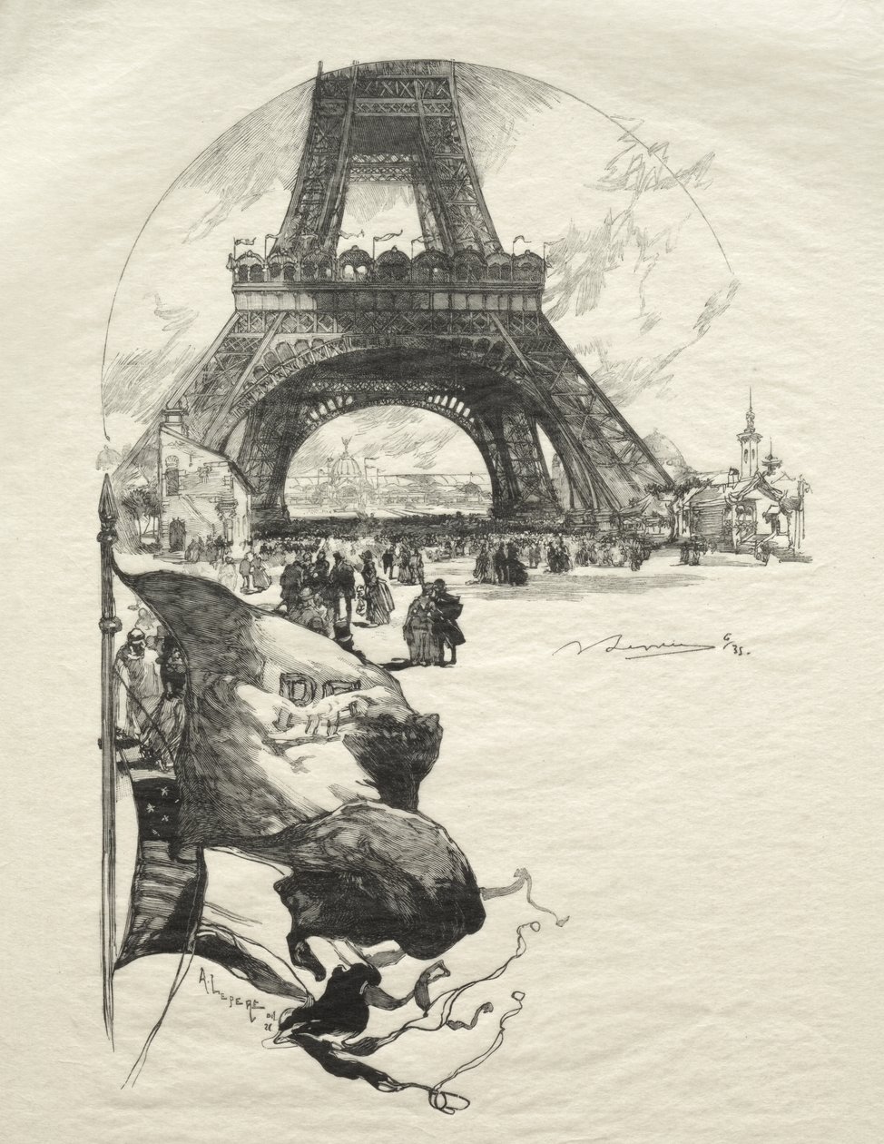 La Torre Eiffel da Auguste Louis Lepère