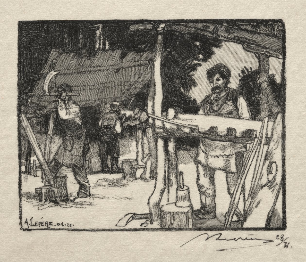 Il Fabbricante di listelli da Auguste Louis Lepère
