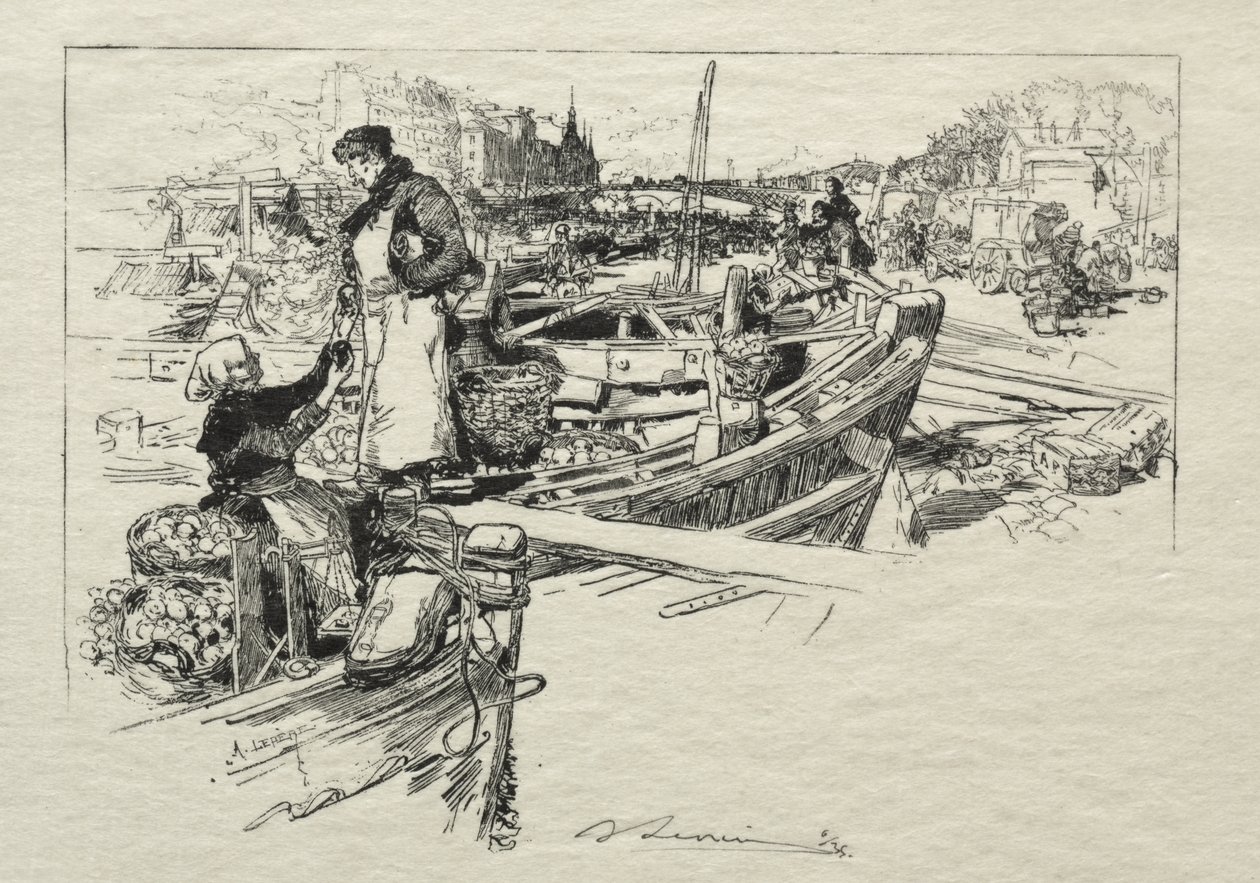 Il Mercato delle Mele, No. 1 da Auguste Louis Lepère