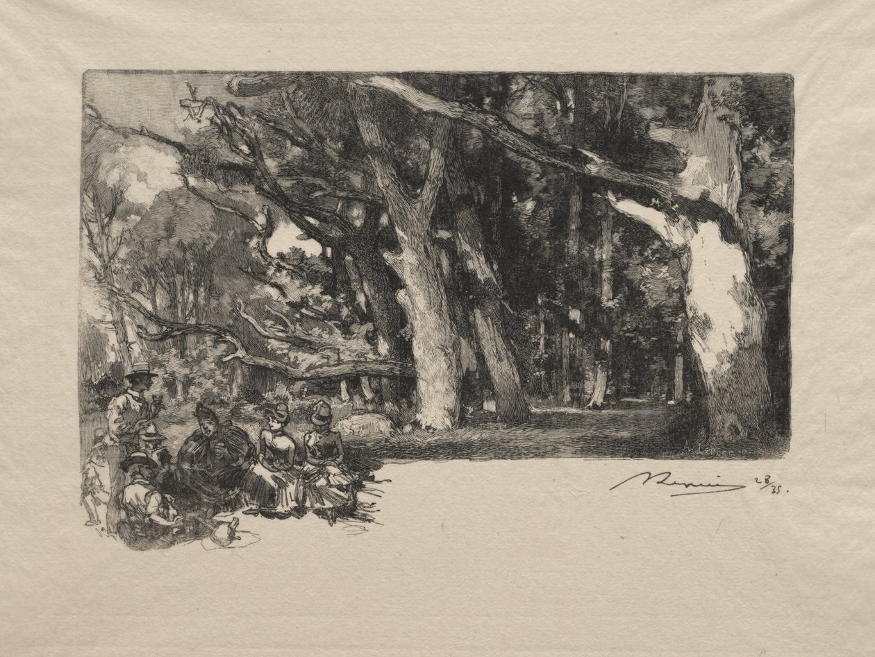Mezzogiorno nel bosco da Auguste Louis Lepère