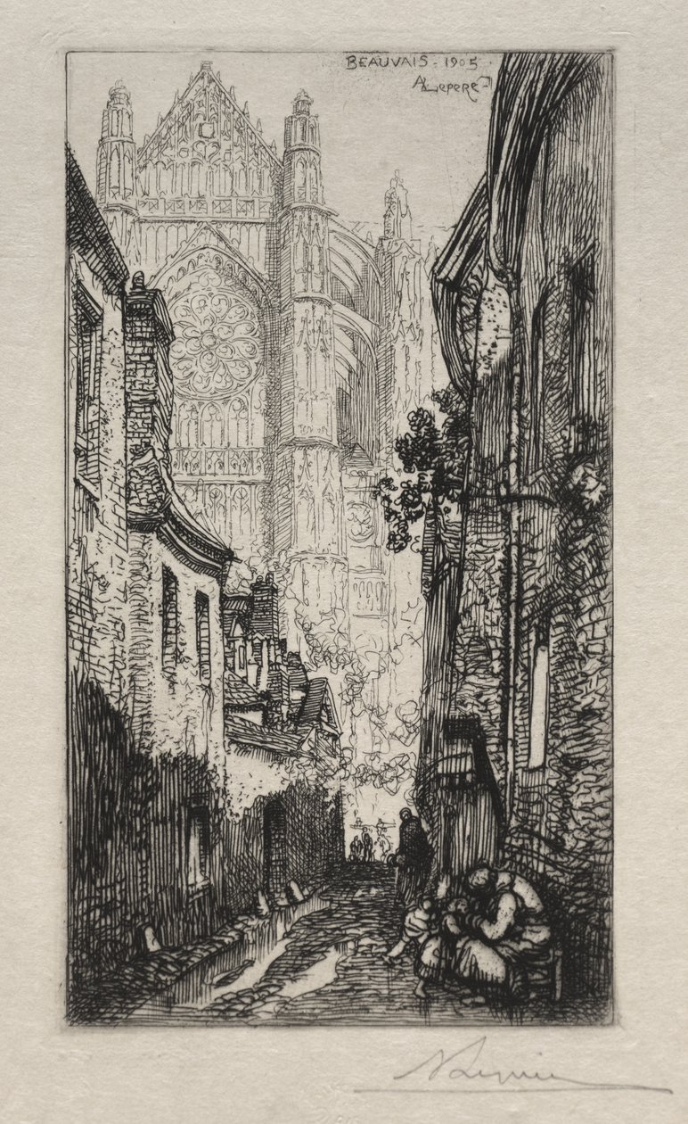 Strada Stretta, Beauvais da Auguste Louis Lepère