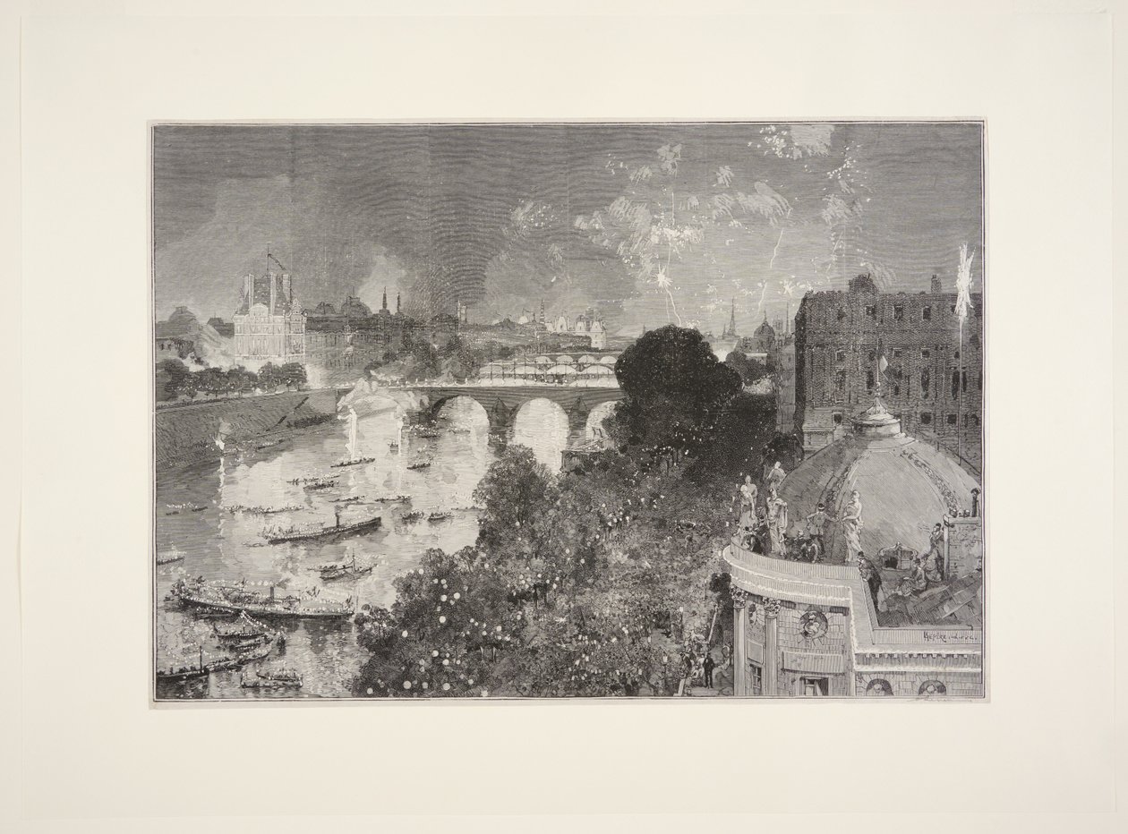 Festa nautica sulla Senna, 14 luglio da Auguste Louis Lepère