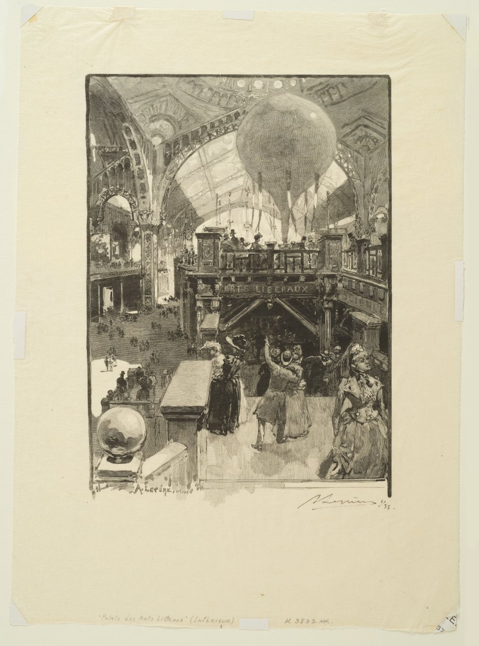 Palazzo delle arti liberali: interno da Auguste Louis Lepère