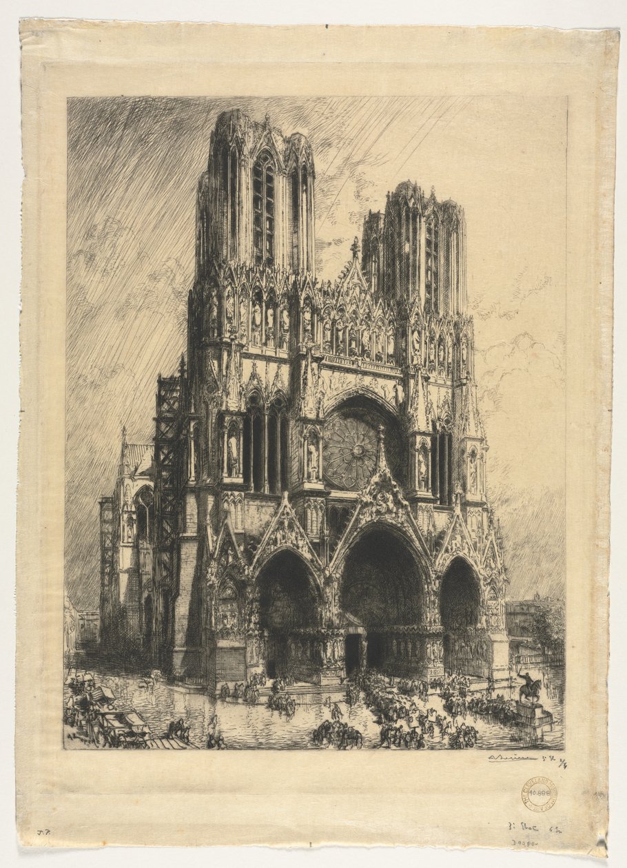 Cattedrale di Reims da Auguste Louis Lepère