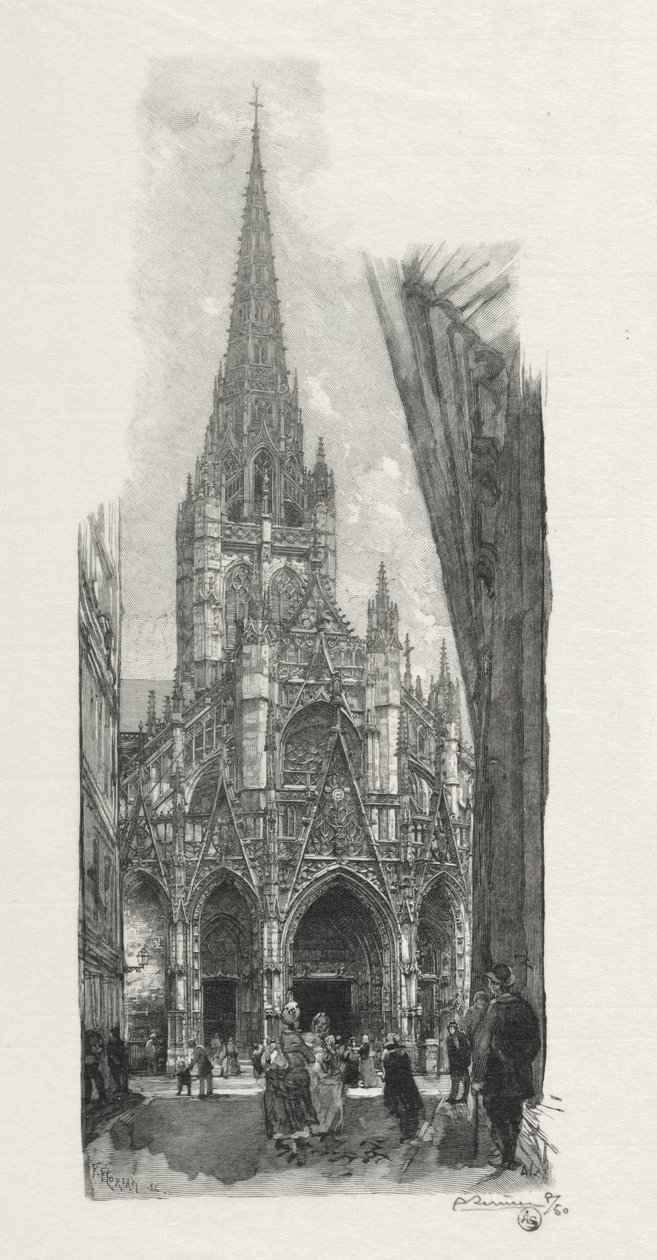 Rouen Illustré: Eglise Saint Maclon da Auguste Louis Lepère