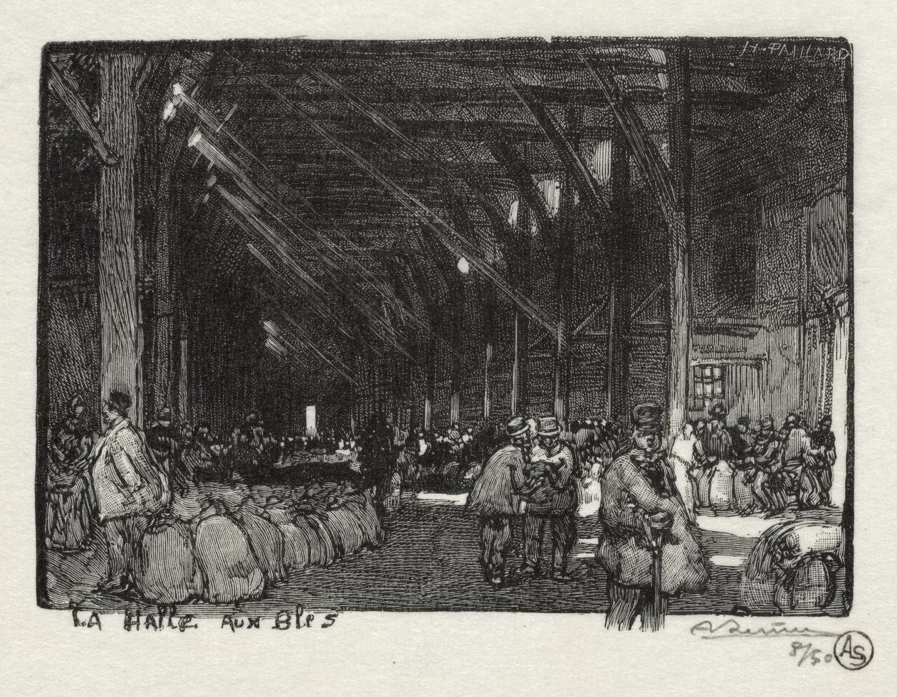 Rouen Illustré: La Halle aux Blés da Auguste Louis Lepère