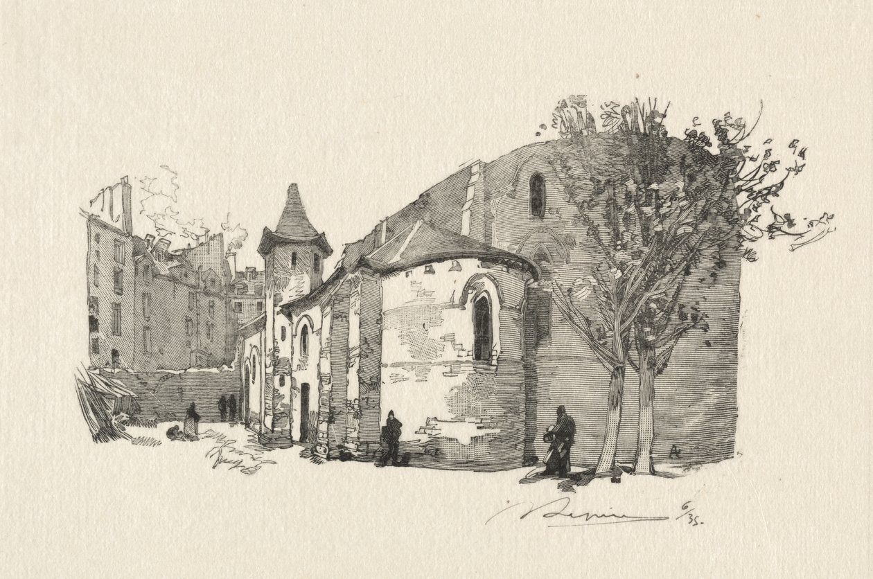 San Giuliano il Povero, Vista esterna da Auguste Louis Lepère