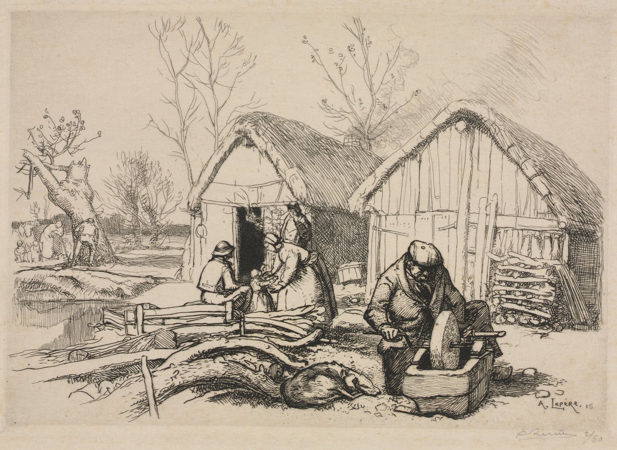 La casa del taglialegna (Vandea) da Auguste Louis Lepère