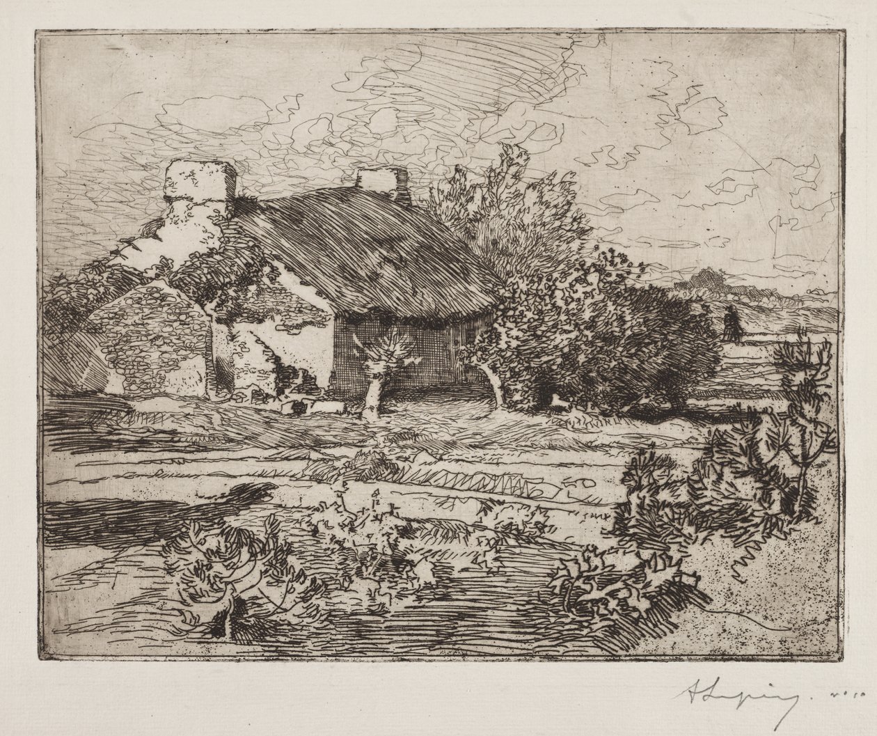 Vecchia Bourrine, Casa del Marais, Vandea da Auguste Louis Lepère
