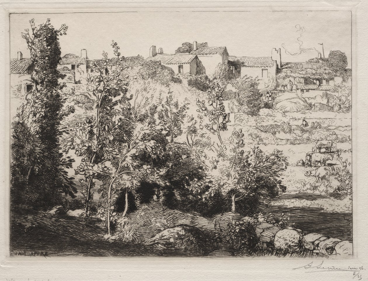 Villaggio di Meule da Auguste Louis Lepère